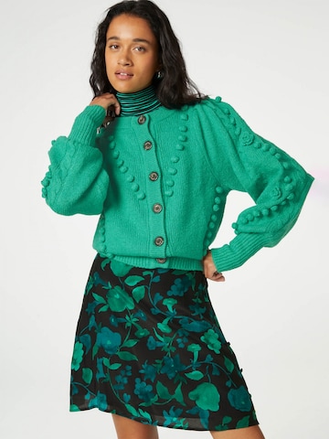 Fabienne Chapot Knit Cardigan 'Pop' in Green: front