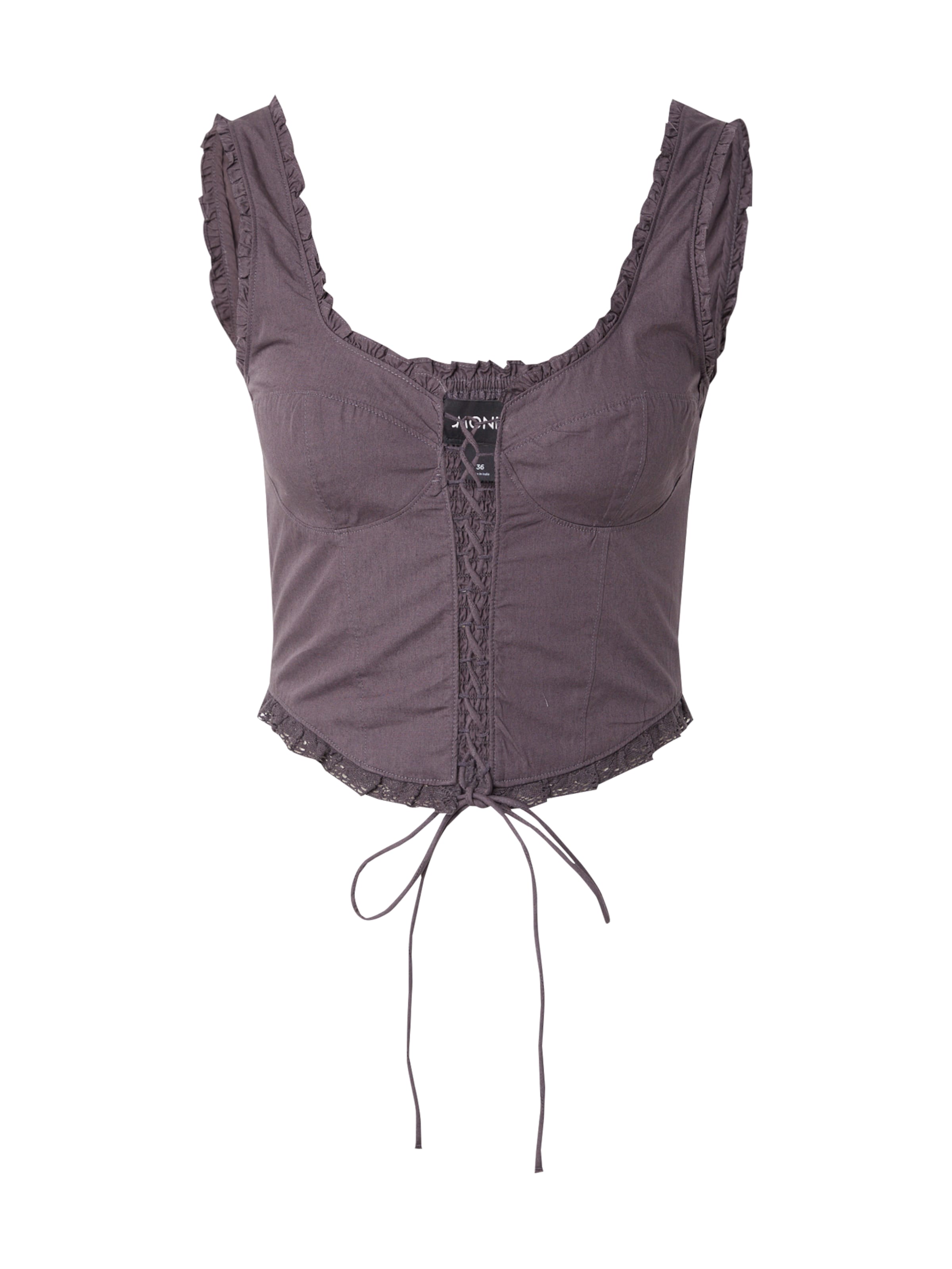 Monki Blúzka - Sivá: predná strana