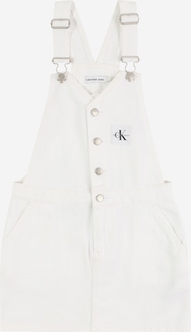Calvin Klein Jeans Jurk in Wit: voorkant