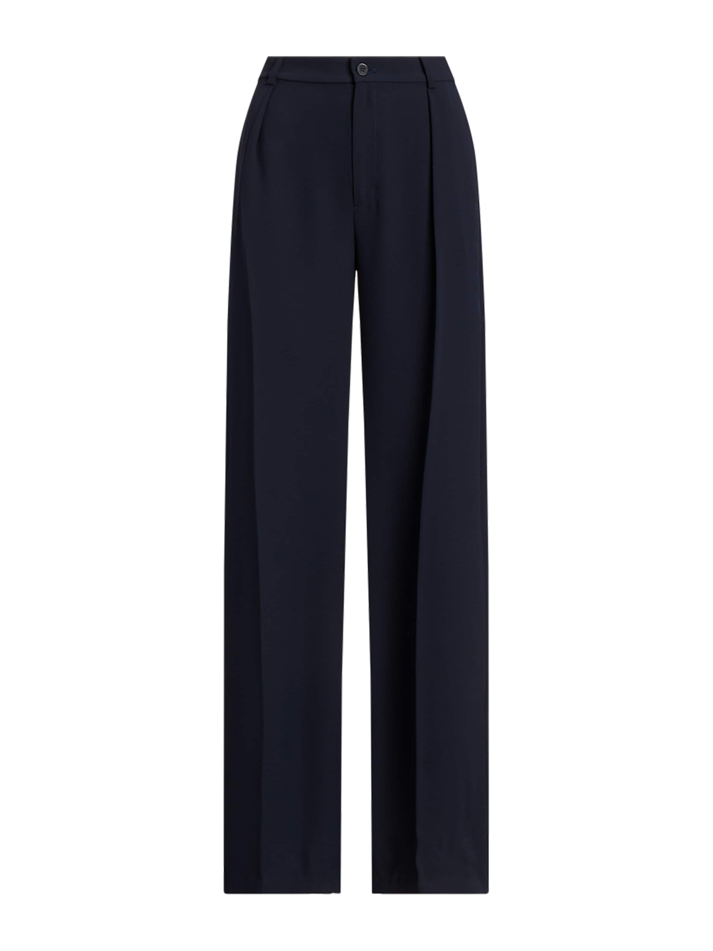 Lauren Ralph Lauren Wide leg Pleat-front trousers 'KIRAHN' in Blue: front