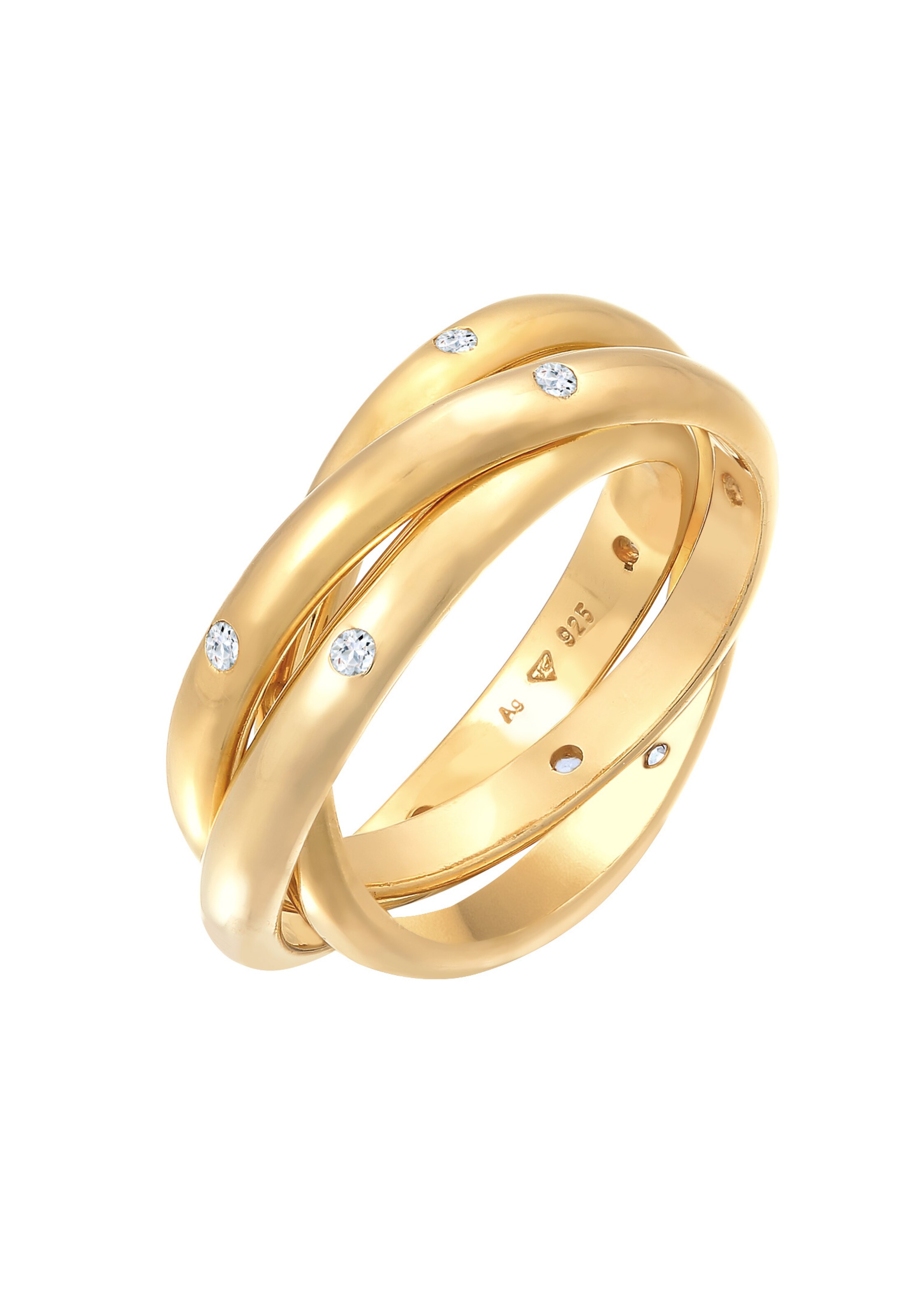 ELLI PREMIUM Ring in Gold: Vorderseite