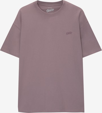 Pull&Bear Majica | vijolična barva: sprednja stran