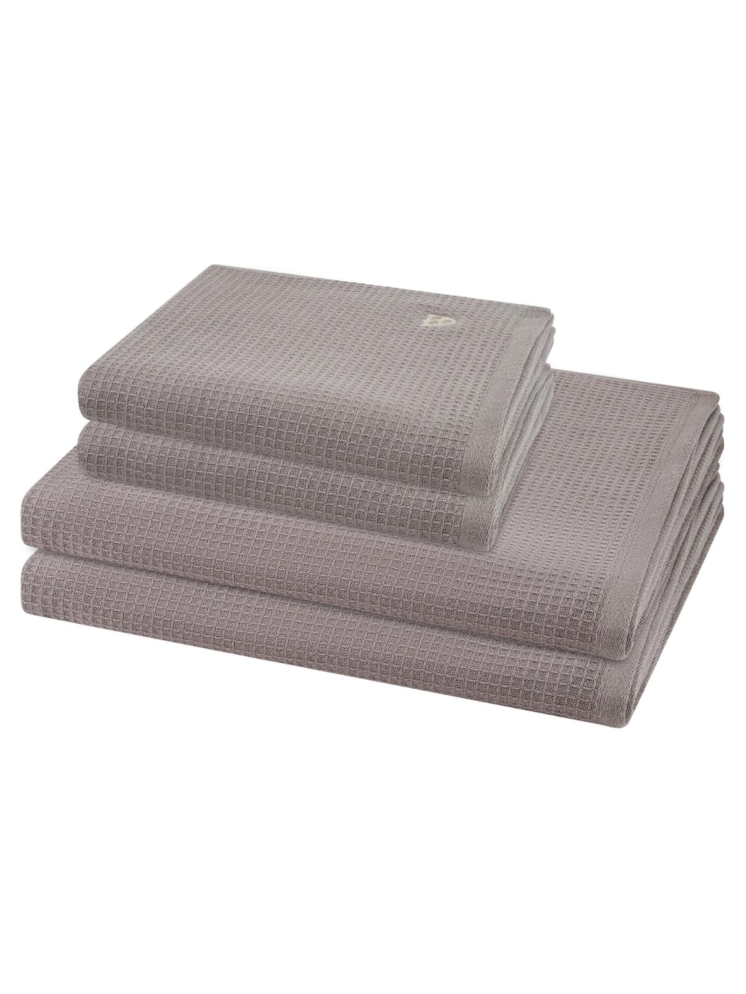 ROSS Towel 'Pique' in Brown: front