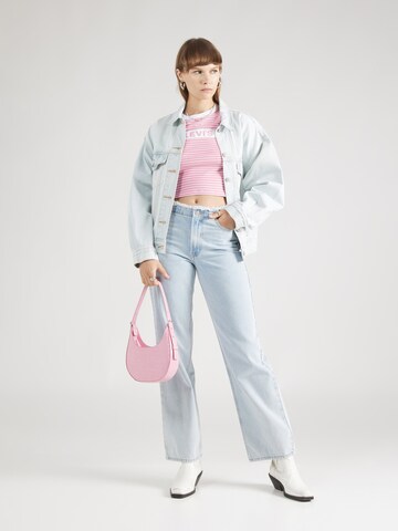 LEVI'S ® Póló 'Graphic Mini Ringer' - rózsaszín