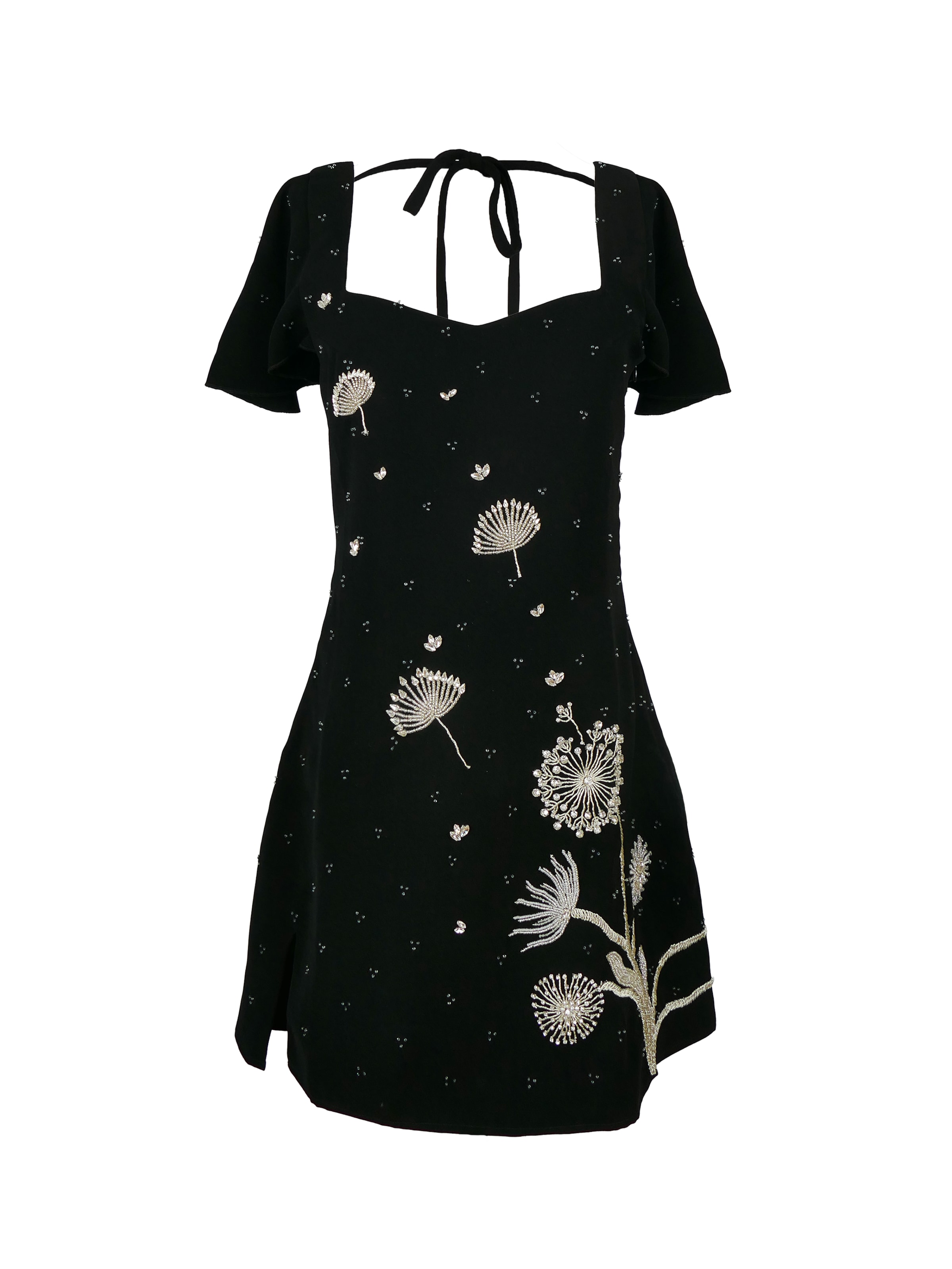 Laura Slings Cocktailjurk 'The Mystiques' in Zwart: voorkant