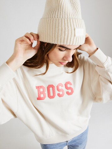 Sweat-shirt 'C_Eprep_1' BOSS en beige