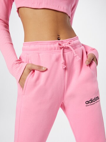 ADIDAS SPORTSWEAR Normální Sportovní kalhoty 'All Szn Fleece Graphics' – pink