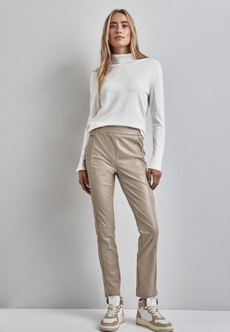 STREET ONE Slim fit Pants in Beige