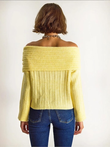 Pullover di Bianco Lucci in giallo