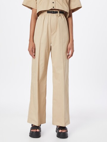 Dr. Denim Wide leg Pantalon 'Evie' in Beige: voorkant