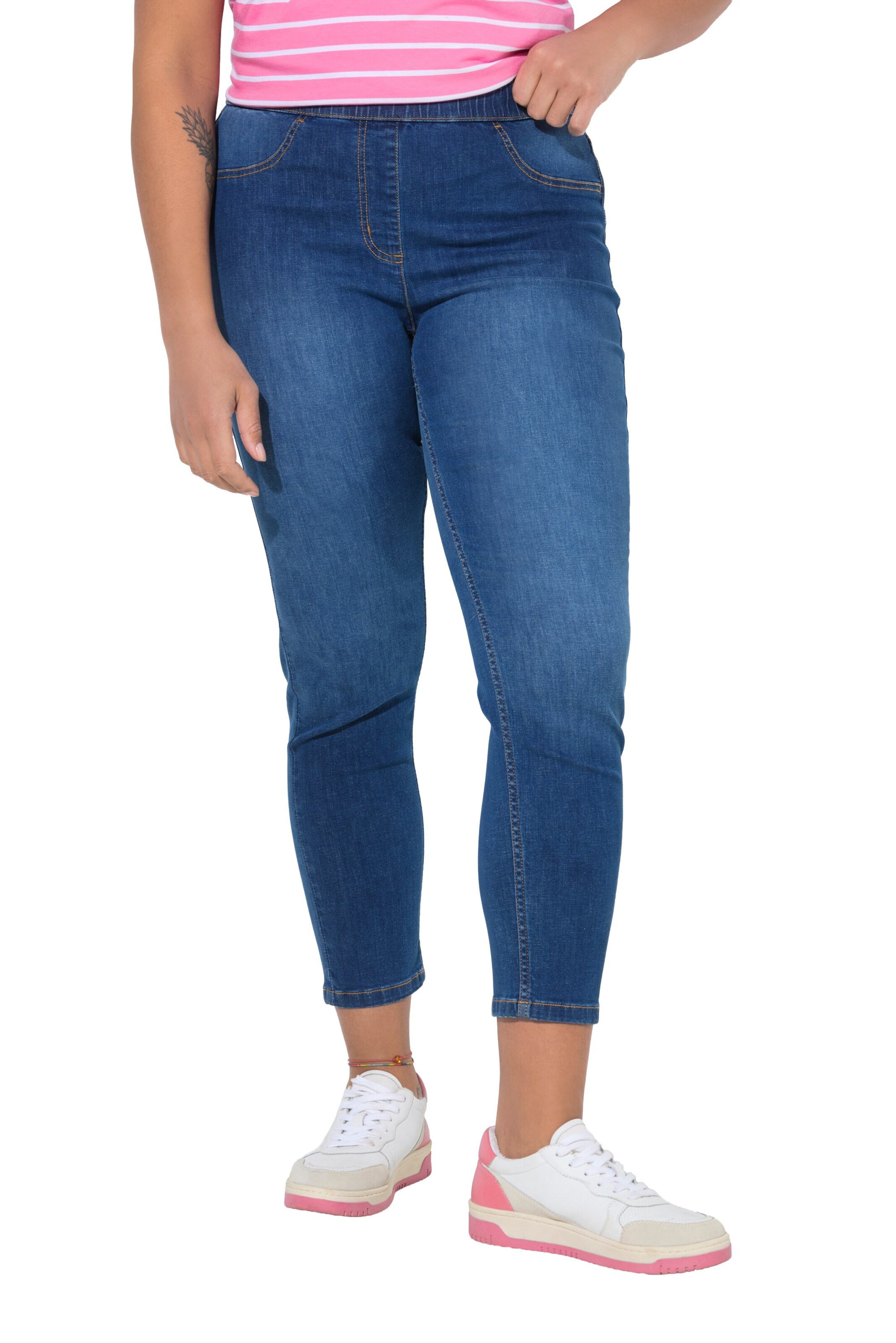 Angel of Style Skinny Jeggings in Blau: Vorderseite
