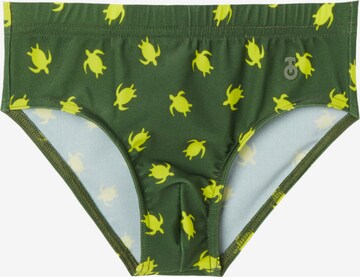 CALZEDONIA Swim Trunks in Green: front