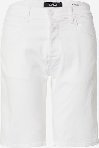 REPLAY Regular Jeans in White: front