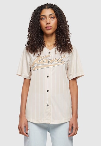 Karl Kani - Blusa en beige: frente