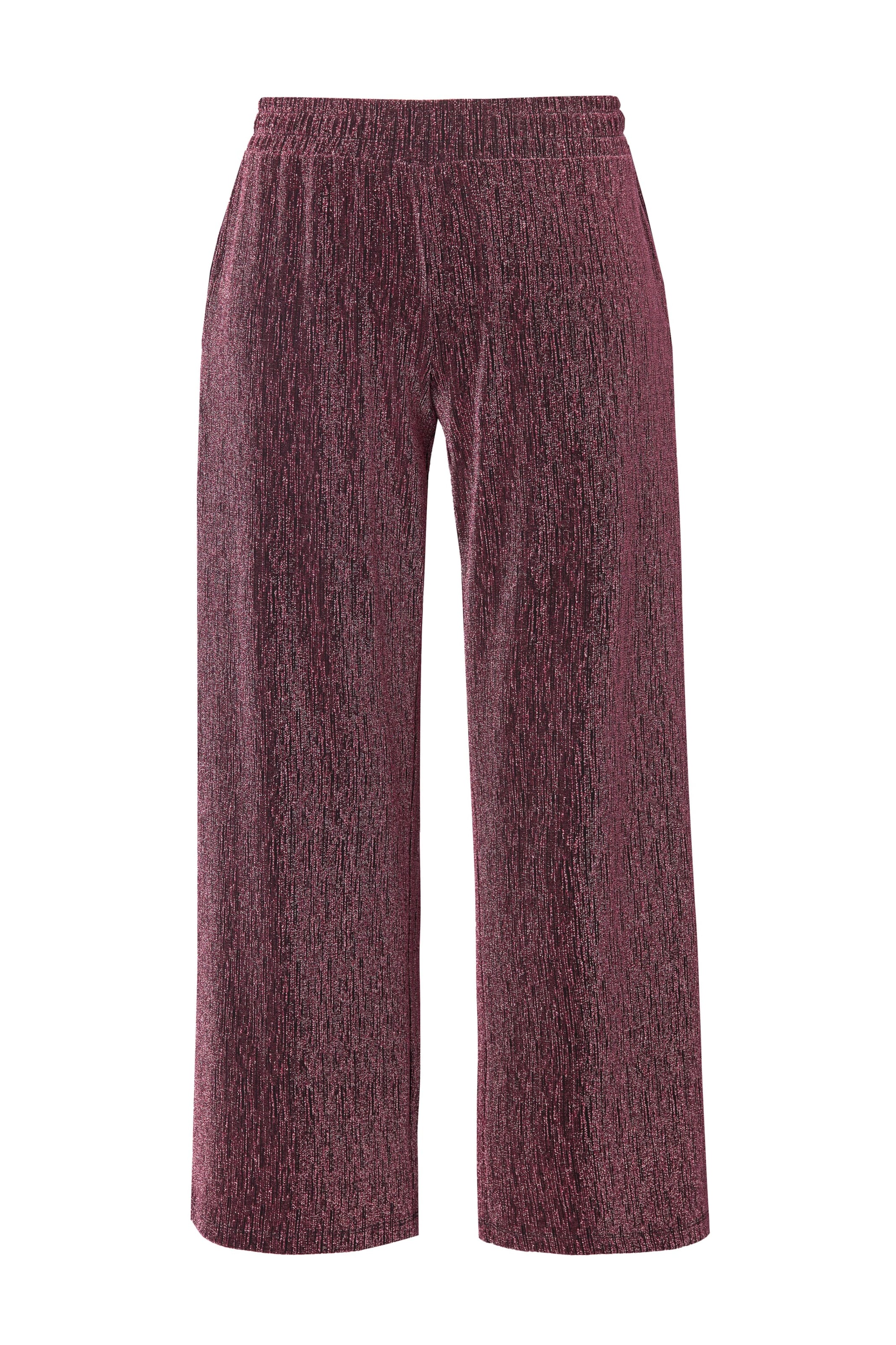 MIAMODA Wide leg Broek in Rood: voorkant
