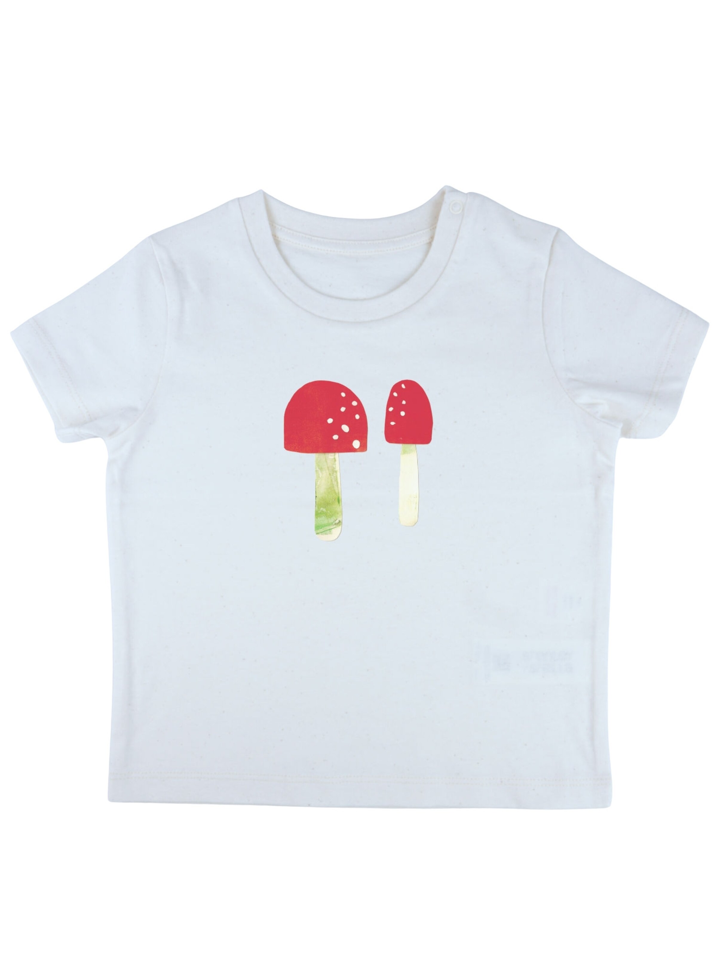 MelaDi Shirt 'Pilze'‌‌‌‌‌ in Weiß: Vorderseite