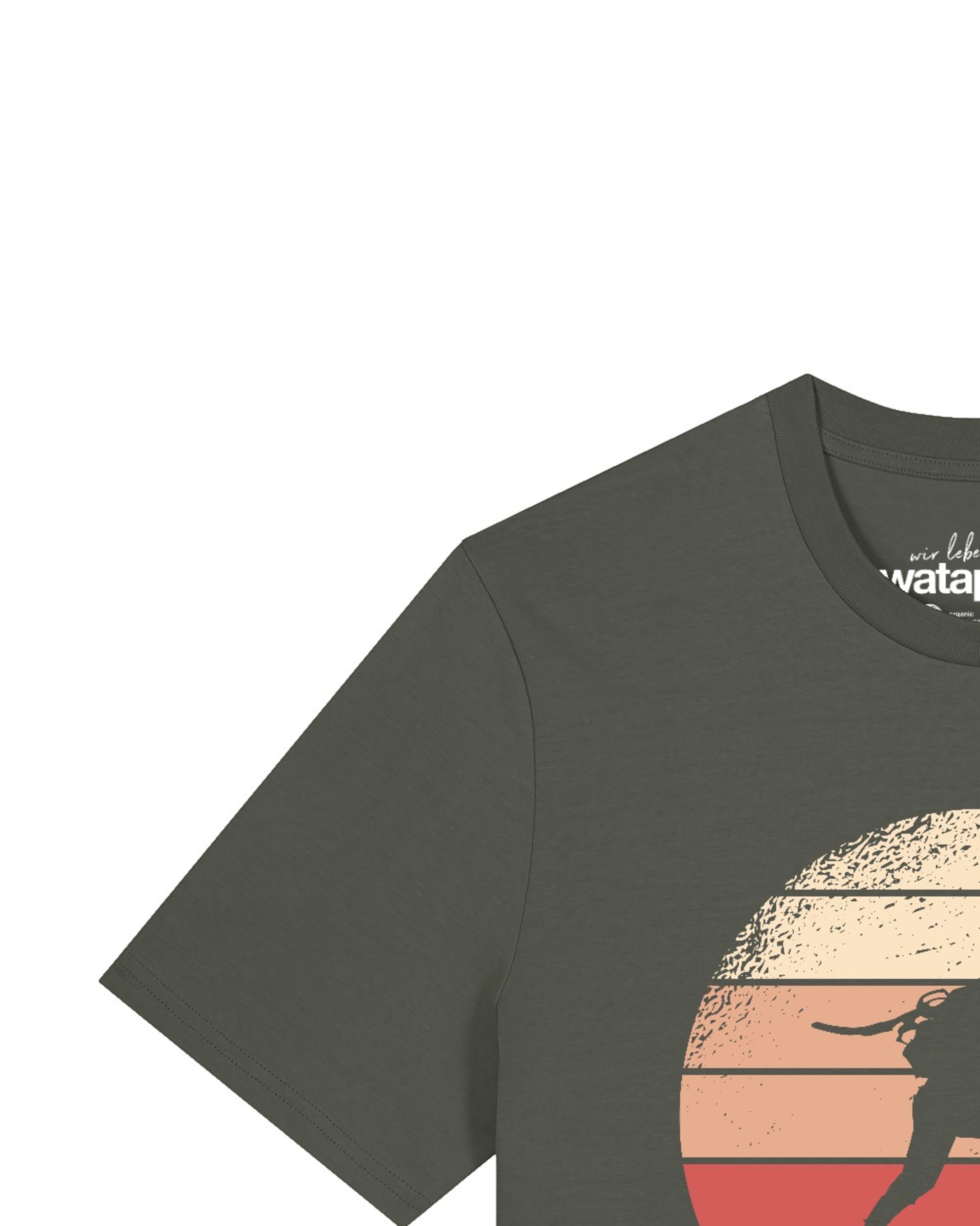 T-Shirt 'Mountain Climbing' Watapparel en vert