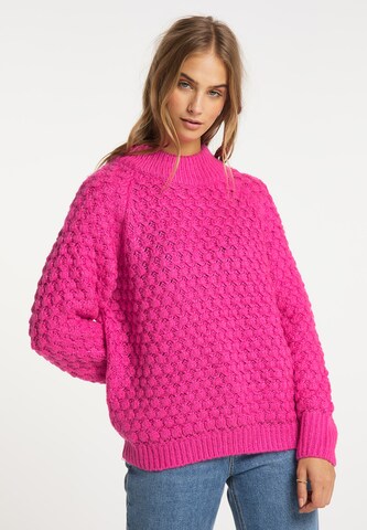 Pull-over IZIA en rose : devant