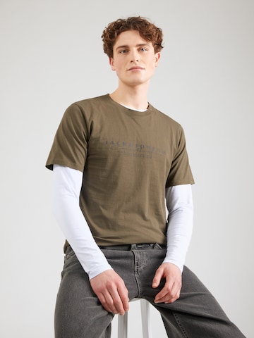 JACK & JONES Shirt 'JCOPOINT' in Blue: front