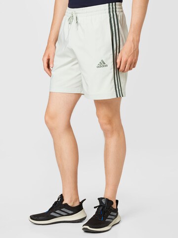 ADIDAS SPORTSWEAR Regular Workout Pants 'Aeroready Essentials Chelsea 3-Stripes' in Green: front