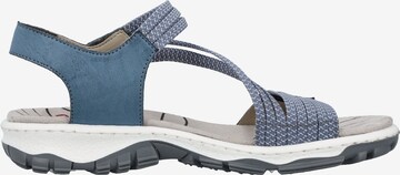 Rieker Sandalen met riem in Blauw