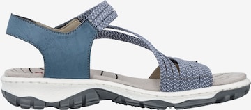 Rieker - Sandalias con hebilla en azul