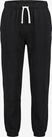 TOMMY HILFIGER Regular Sportbroek 'ESSENTIAL FLEECE SWE MW0MW37231' in Zwart: voorkant