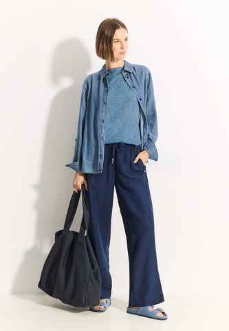 CECIL T-Shirt (GOTS) in Blau