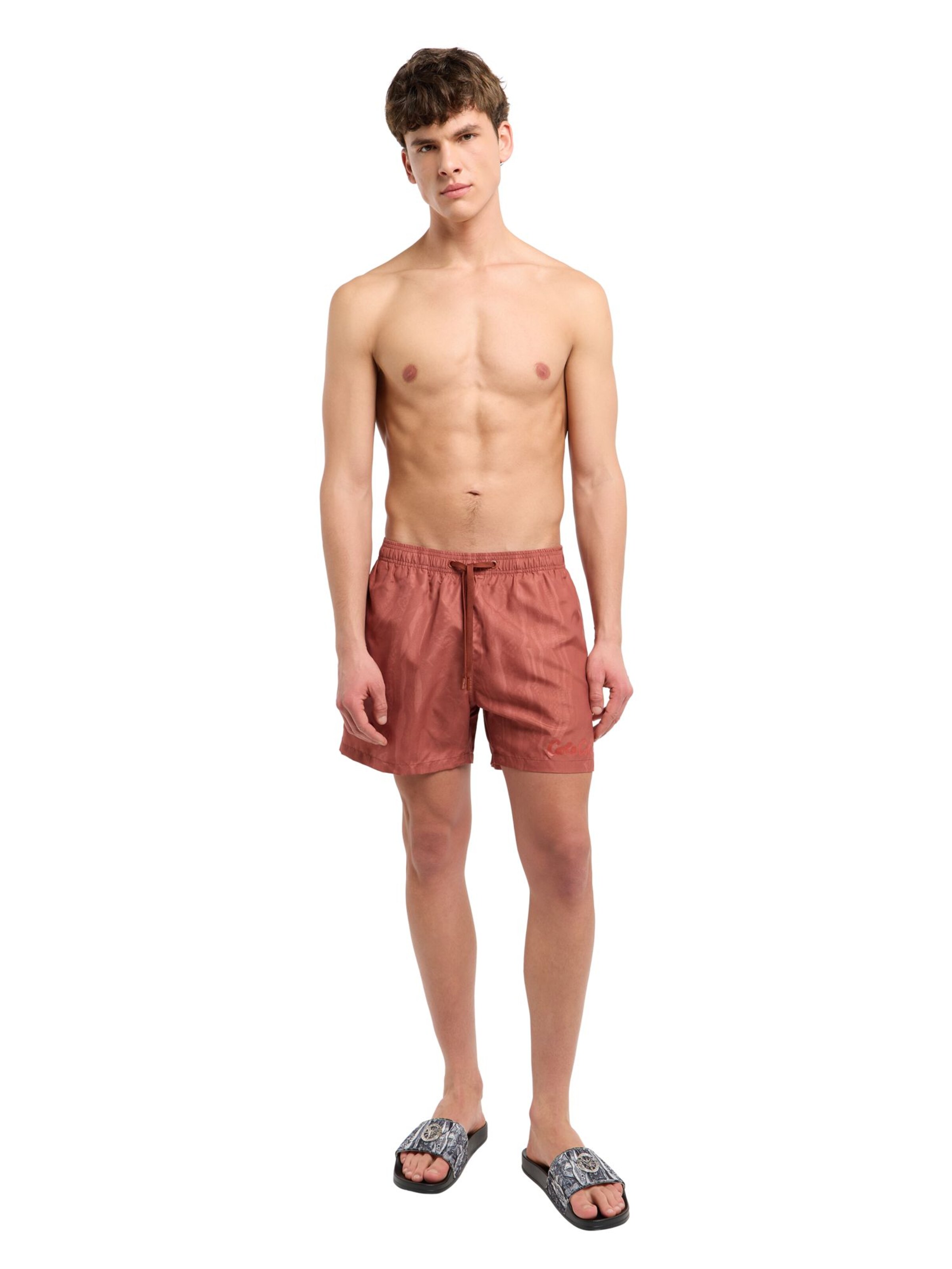 Carlo Colucci Badeshorts 'Fedel' in Rot