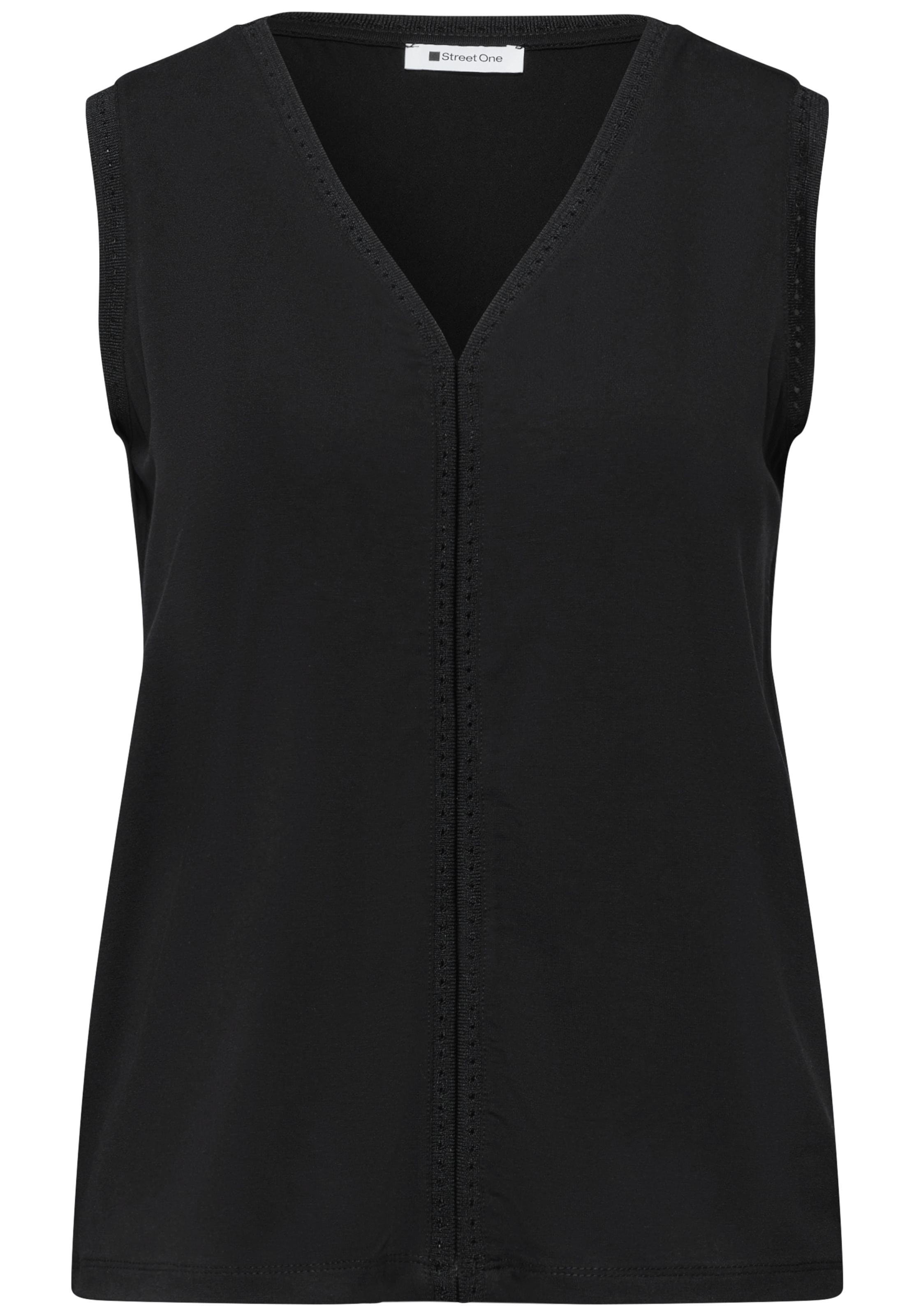STREET ONE Top in Schwarz: Vorderseite
