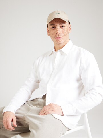 HOLLISTER Regular fit Button Up Shirt in White: front