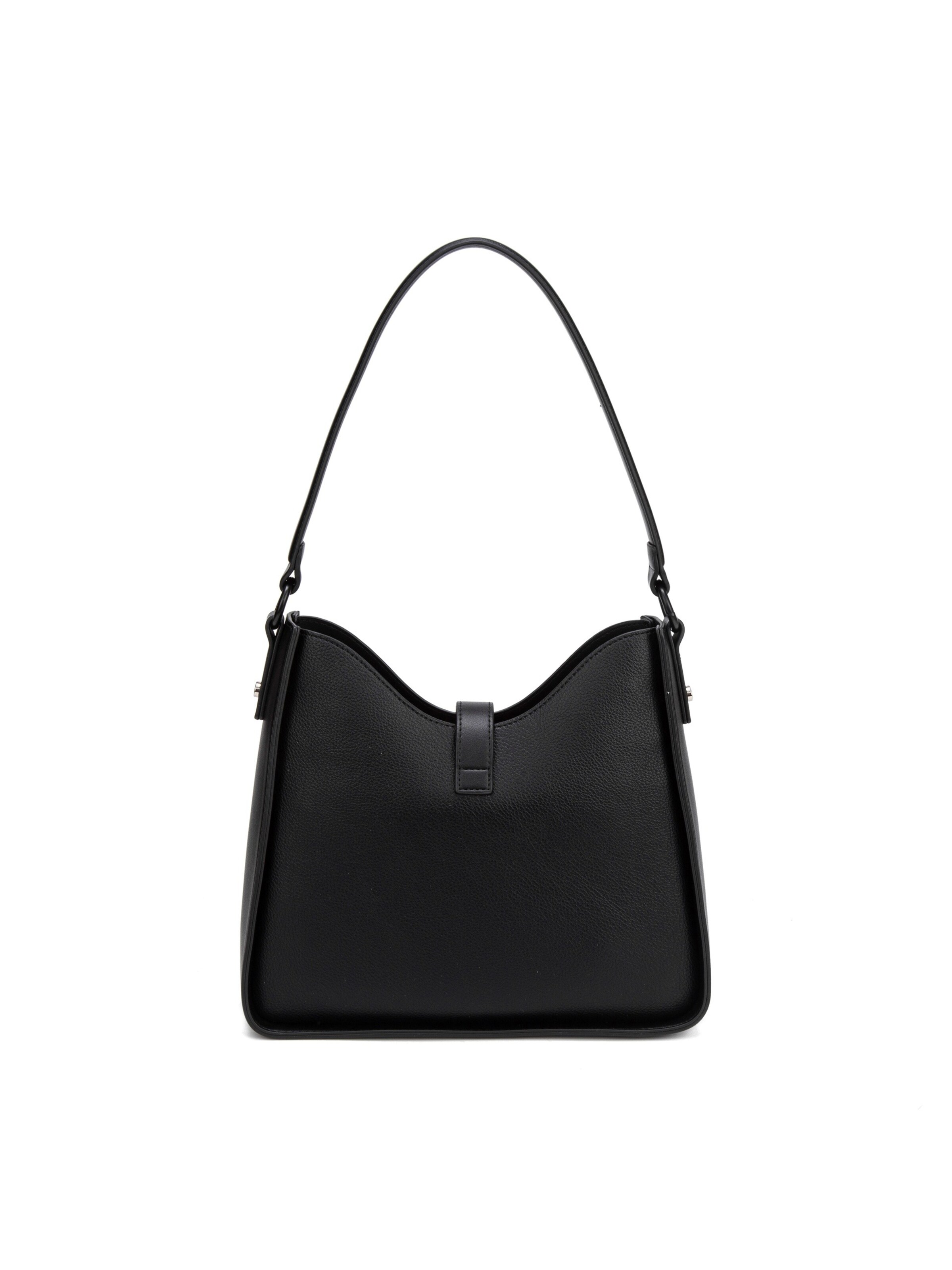 Borsa a spalla 'Borsa a Spalla David Jones Ecopelle con Chiusura Bottone e Zip' di David Jones in nero