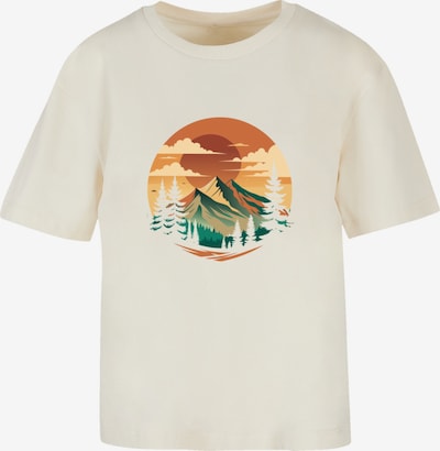 F4NT4STIC T-Shirt 'Sonnenuntergang Berglandschaft' in sand / mischfarben, Produktansicht