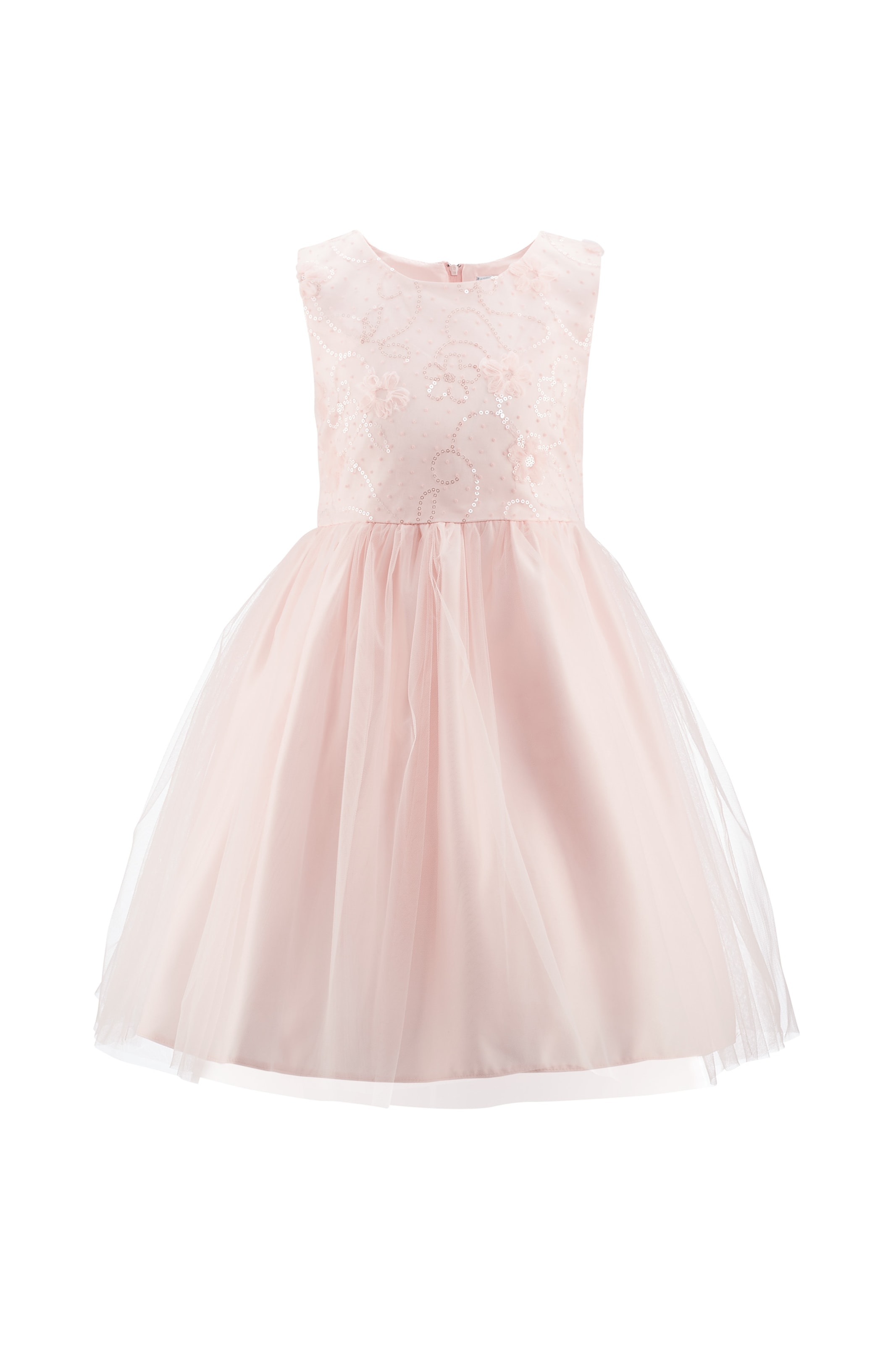 happy girls Dress in Pink: front