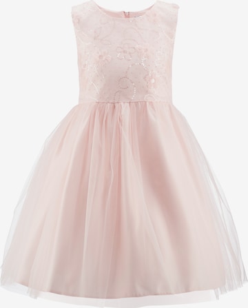 happy girls Mekko värissä vaaleanpunainen: etupuoli