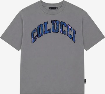 Colucci Shirt 'College' in Grijs: voorkant