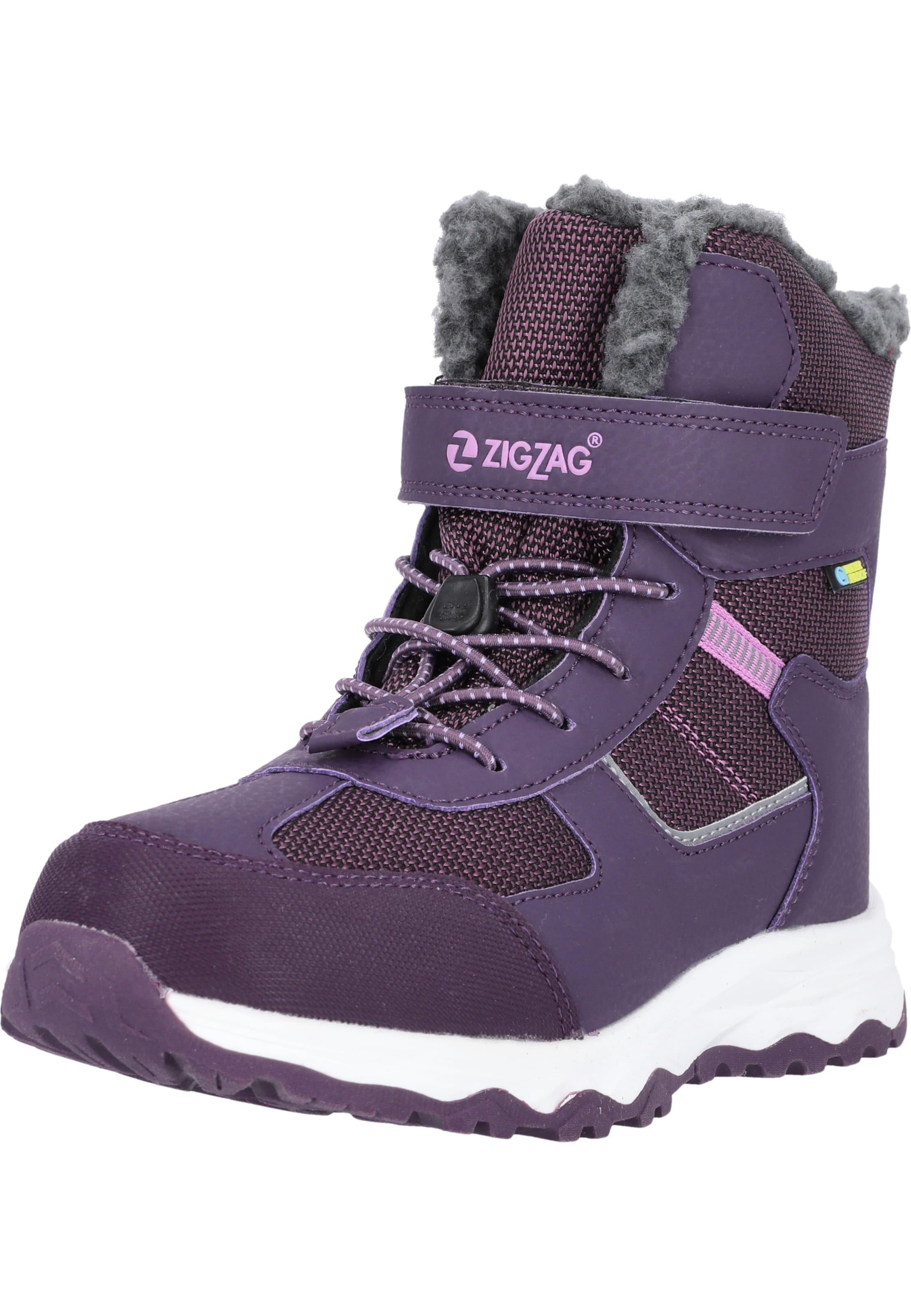 ZigZag Boot 'Balful' in Purple: front