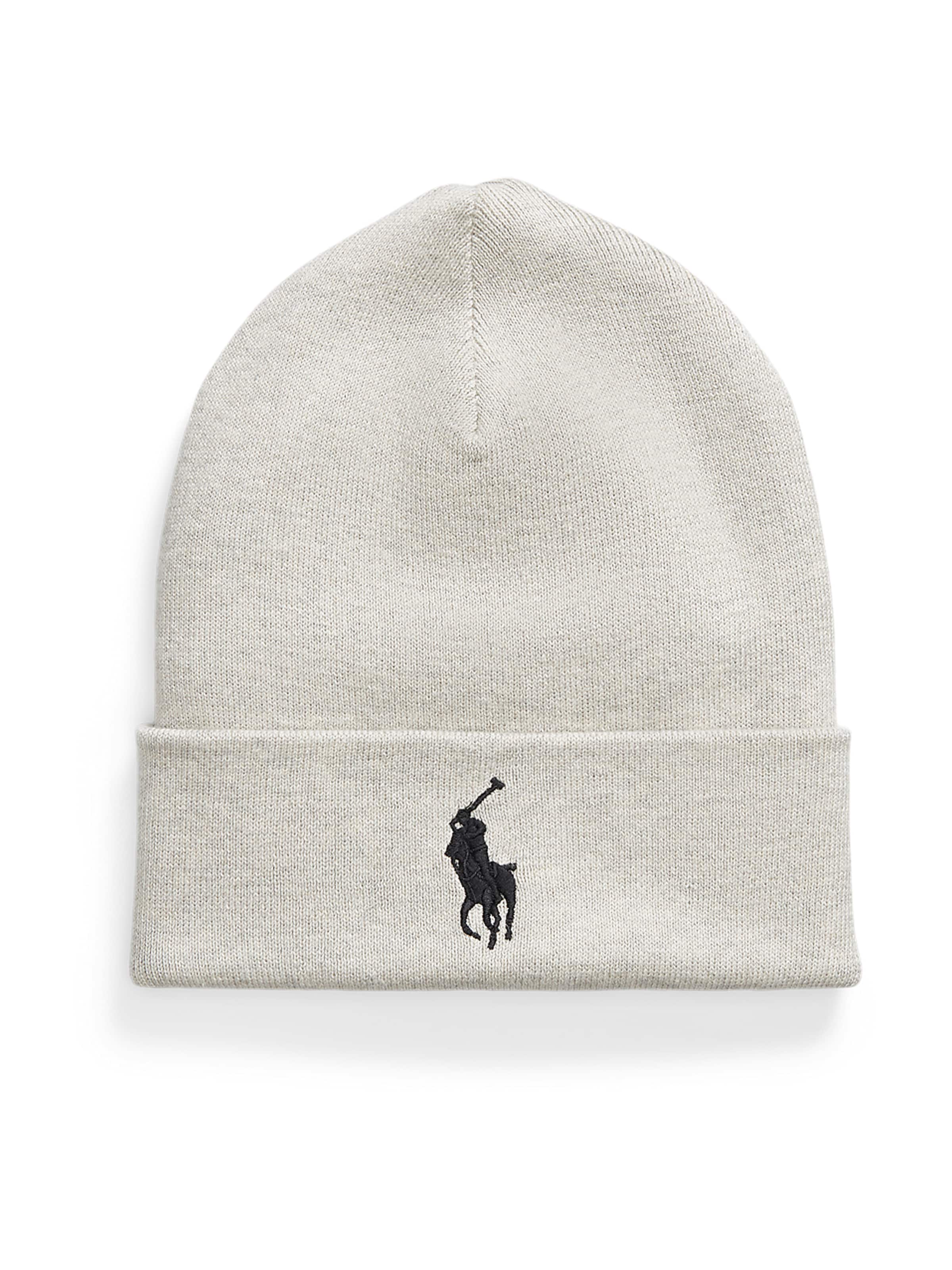 Bonnet Polo Ralph Lauren en gris : devant