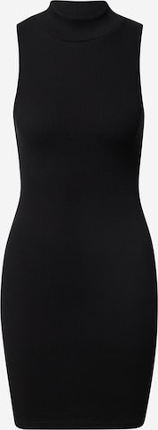 A LOT LESS - Vestido de punto 'Hailey' en negro: frente