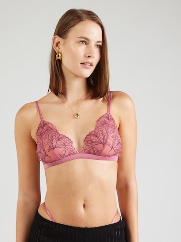 Samsøe Samsøe - Triangular Soutien 'Audrey' em rosa: frente