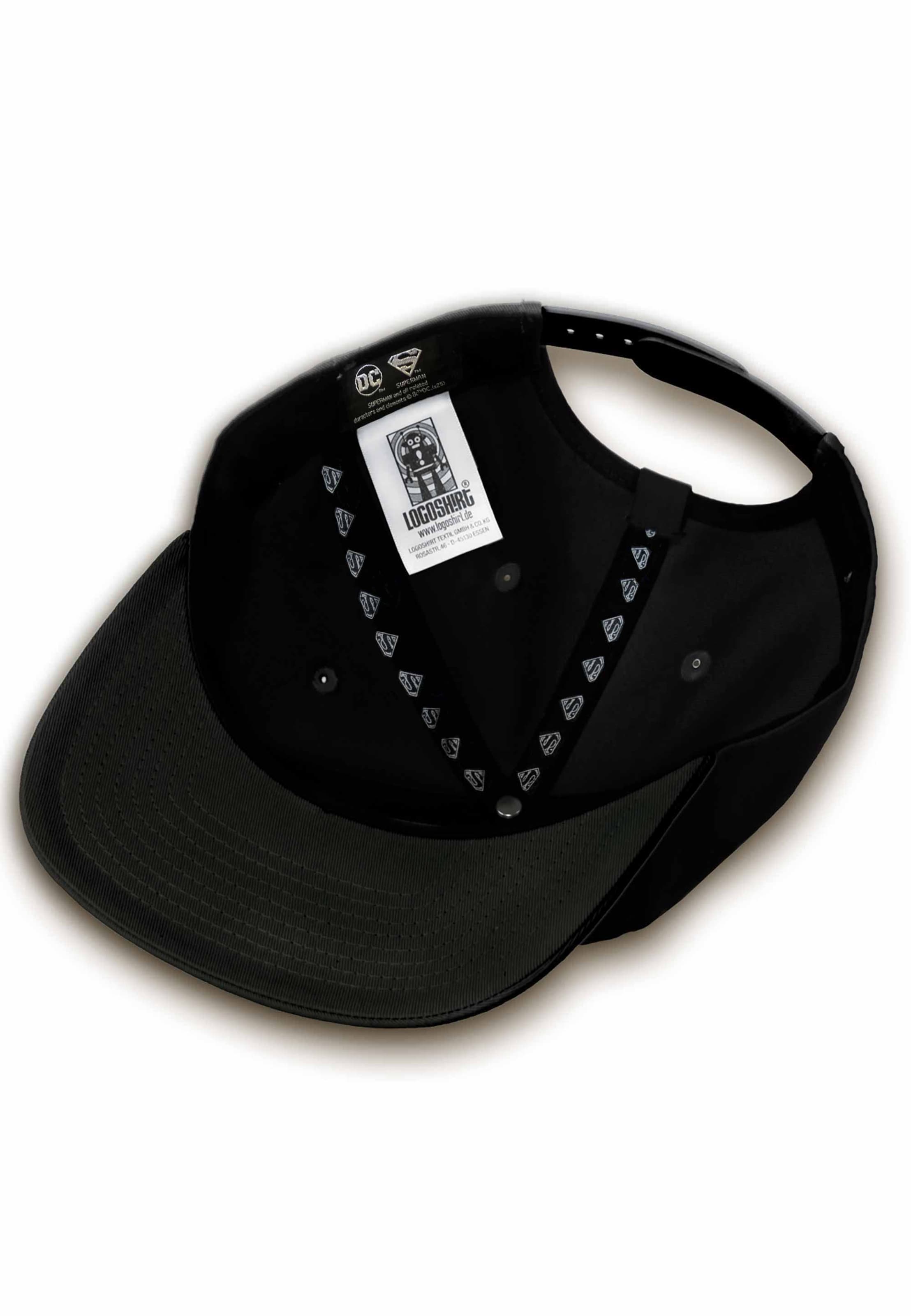 LOGOSHIRT Pet 'DC Superman Logo' in Zwart