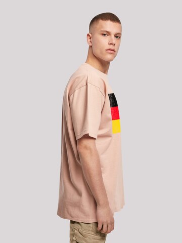 T-Shirt 'Germany Deutschland Flagge distressed' F4NT4STIC en beige