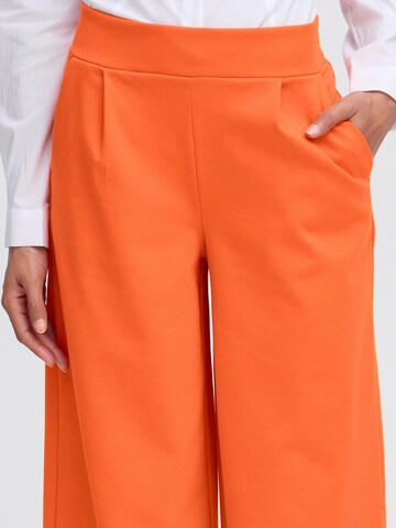 Wide Leg Pantalon à pince 'IHKate' ICHI en orange
