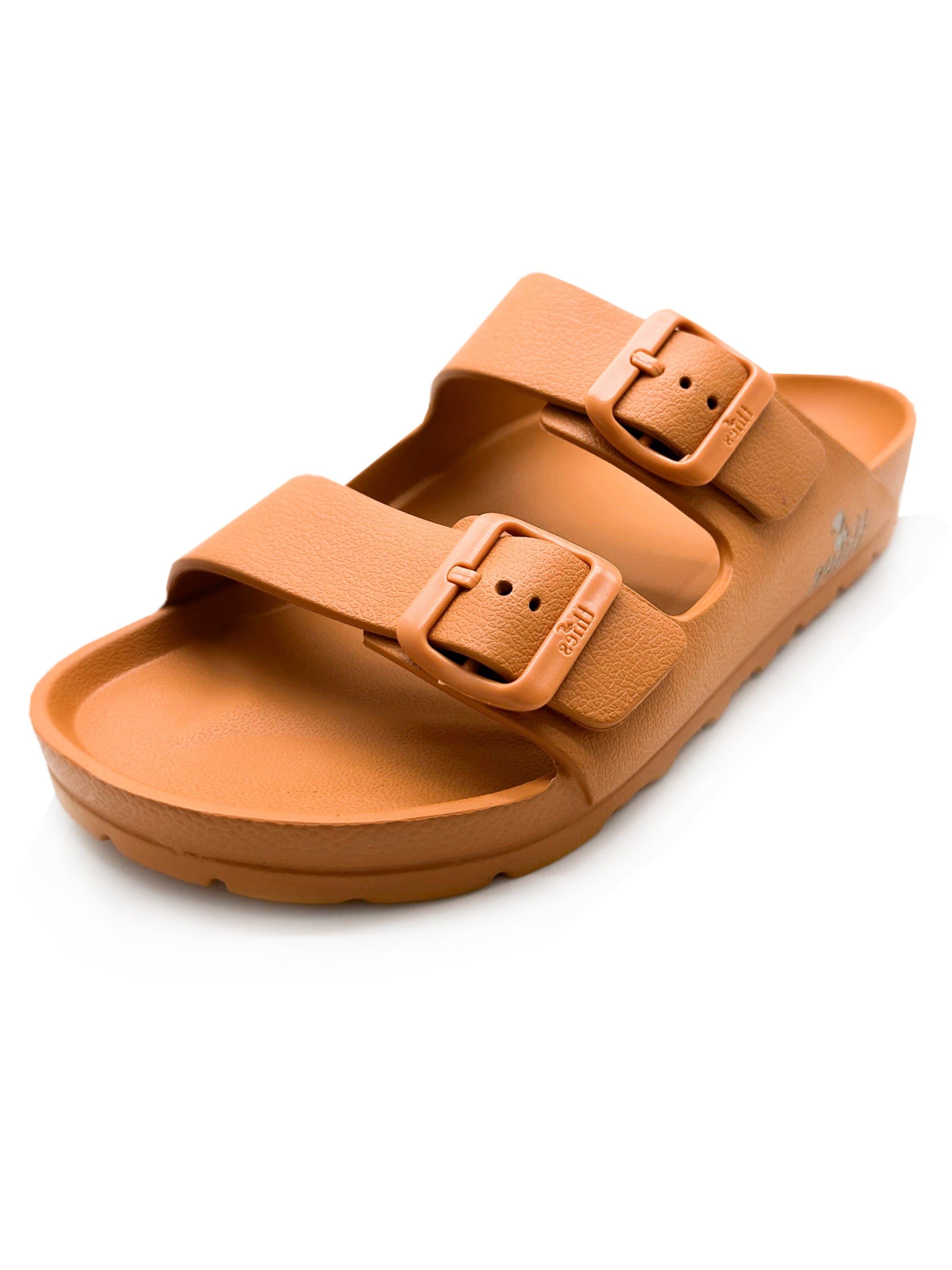 thies Mules 'thies 1856 ® Ecofoam Sandal vegan' in Orange: front