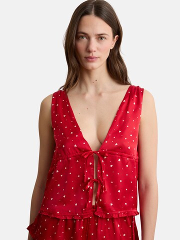 Camicia da notte 'BANDANA' di ETAM in rosso: frontale