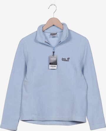 JACK WOLFSKIN Sweatshirt & Zip-Up Hoodie in L in Blue: front