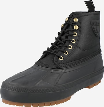 Polo Ralph Lauren Lace-Up Boots 'CLAUS' in Black: front