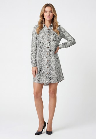 Robe usha BLACK LABEL en gris