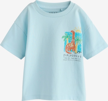 Next T-Shirt in Blau: Vorderseite