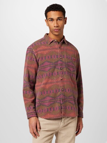 BDG Urban Outfitters Regular Fit Hemd in Rot: Vorderseite